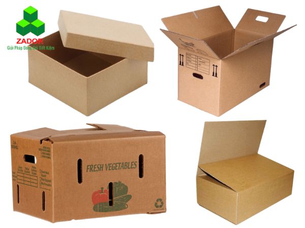 4 Kiểu dáng thùng carton phổ biến nhất hiện nay