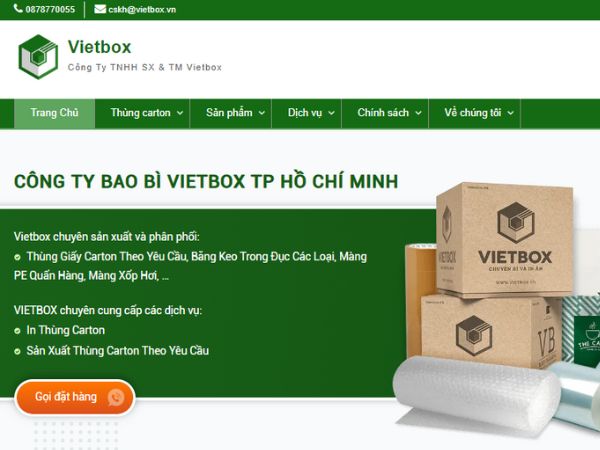 vietbox cung cấp thùng carton cũ các loại