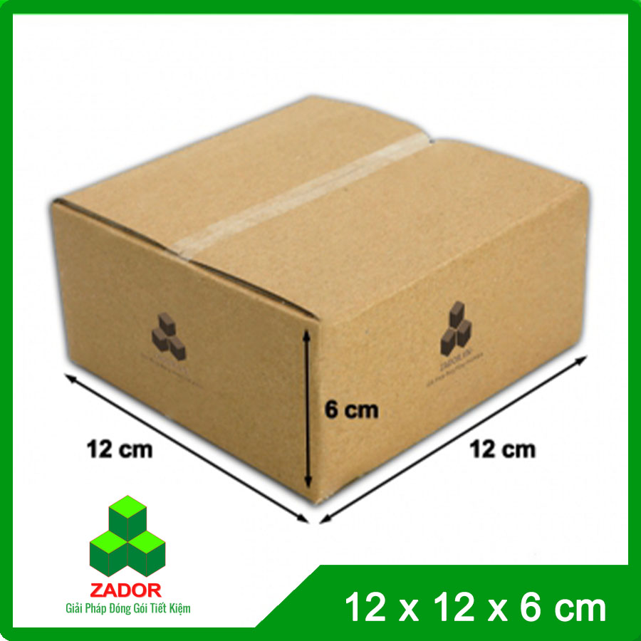Hộp Carton Nhỏ Zador 12x12x6 3 Lớp