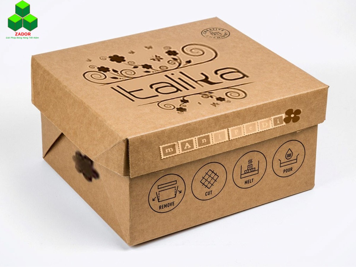 Hộp carton được in offset các loại logo bắt mắt, dùng để đựng quà hoặc hàng hóa