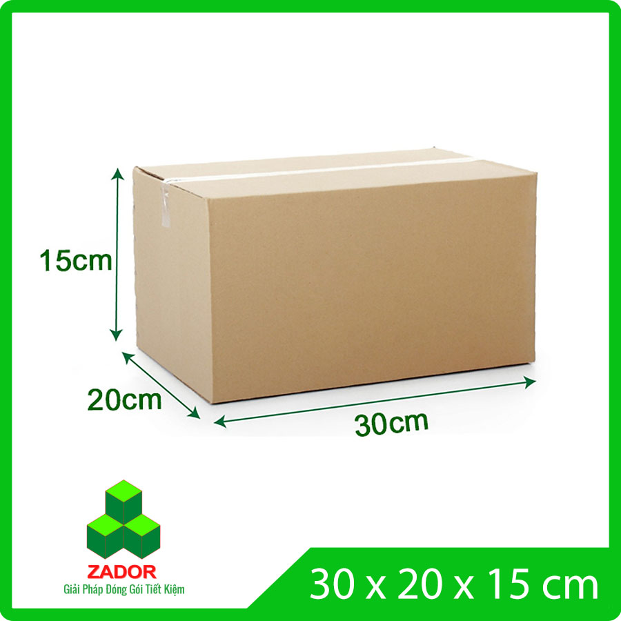 Hộp Carton Lớn Zador 30x20x15 3 Lớp
