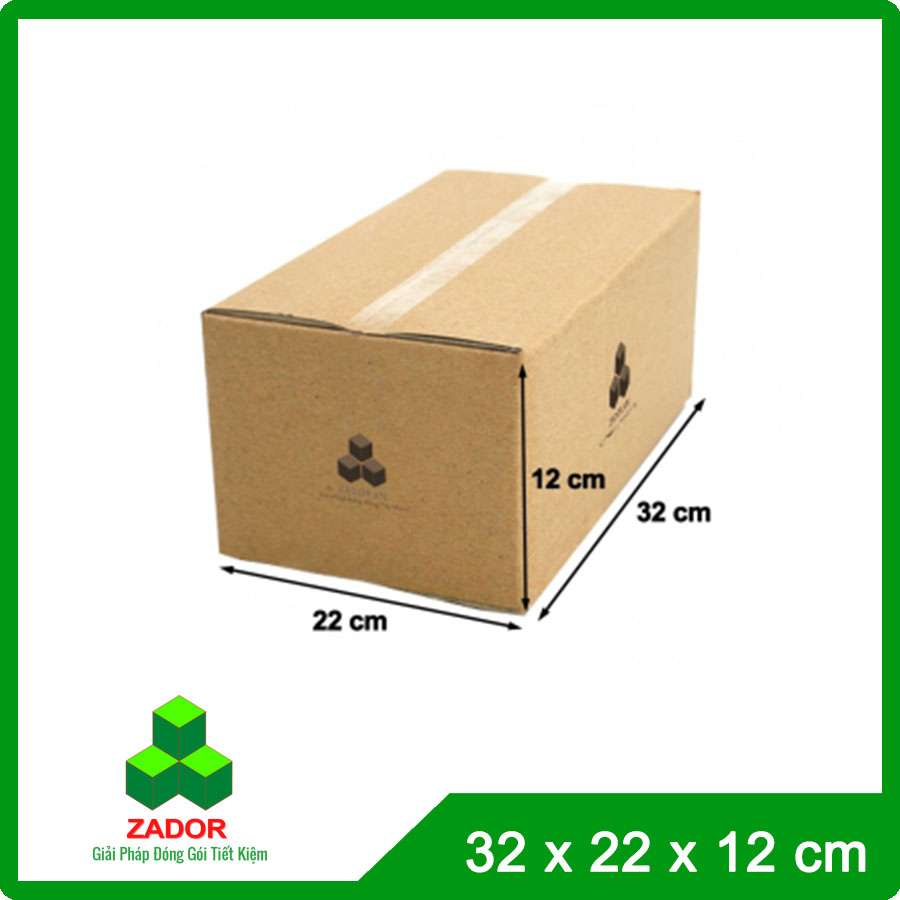 Hộp Carton Lớn Zador 32x22x12 3 Lớp