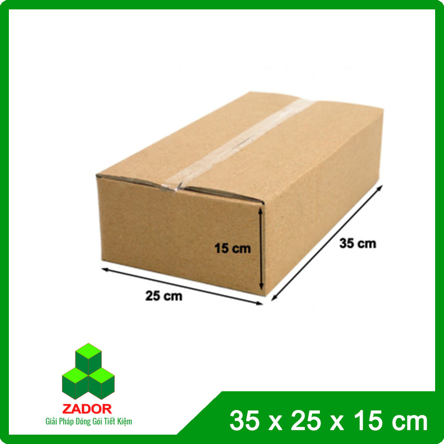 Hộp Carton Lớn Zador 35x25x15 3 Lớp