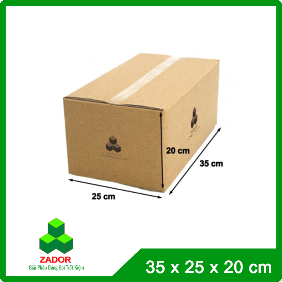 Hộp Carton Lớn Zador 35x25x20 3 Lớp