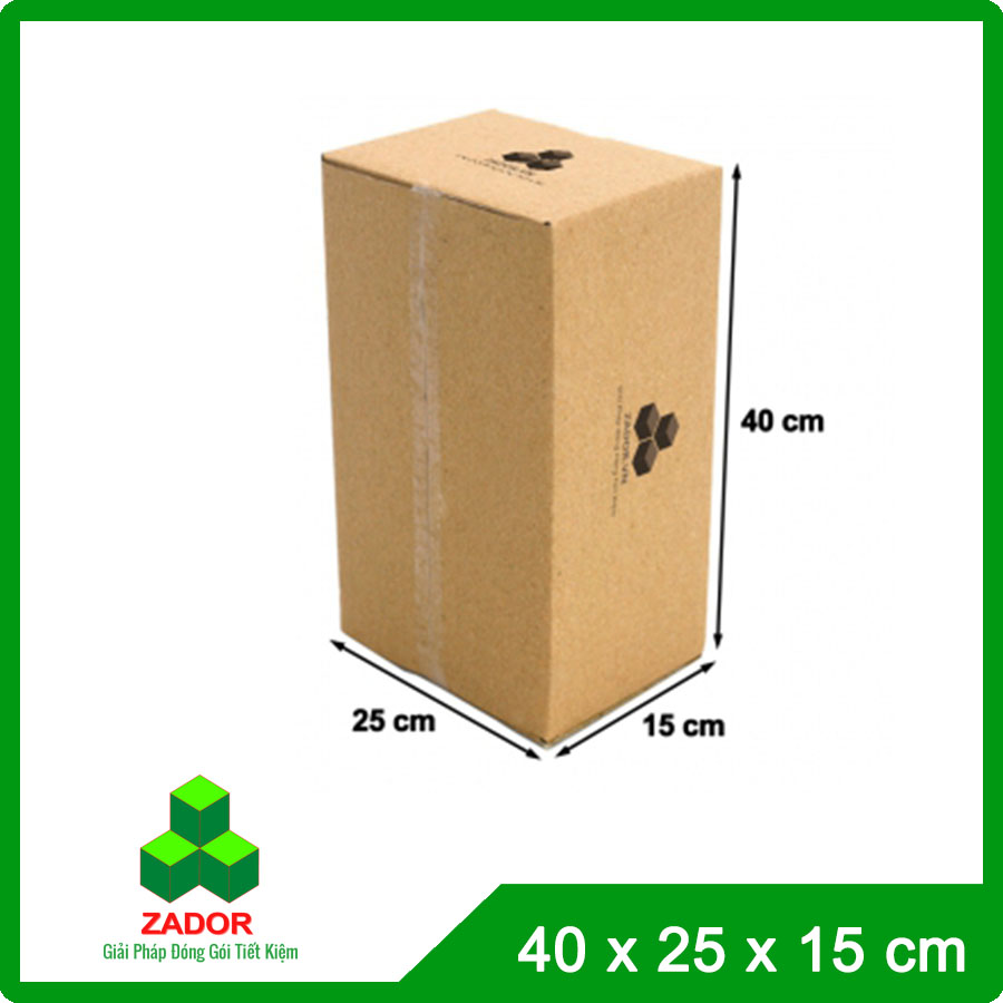 Hộp Carton Lớn Zador 40x25x15 3 Lớp