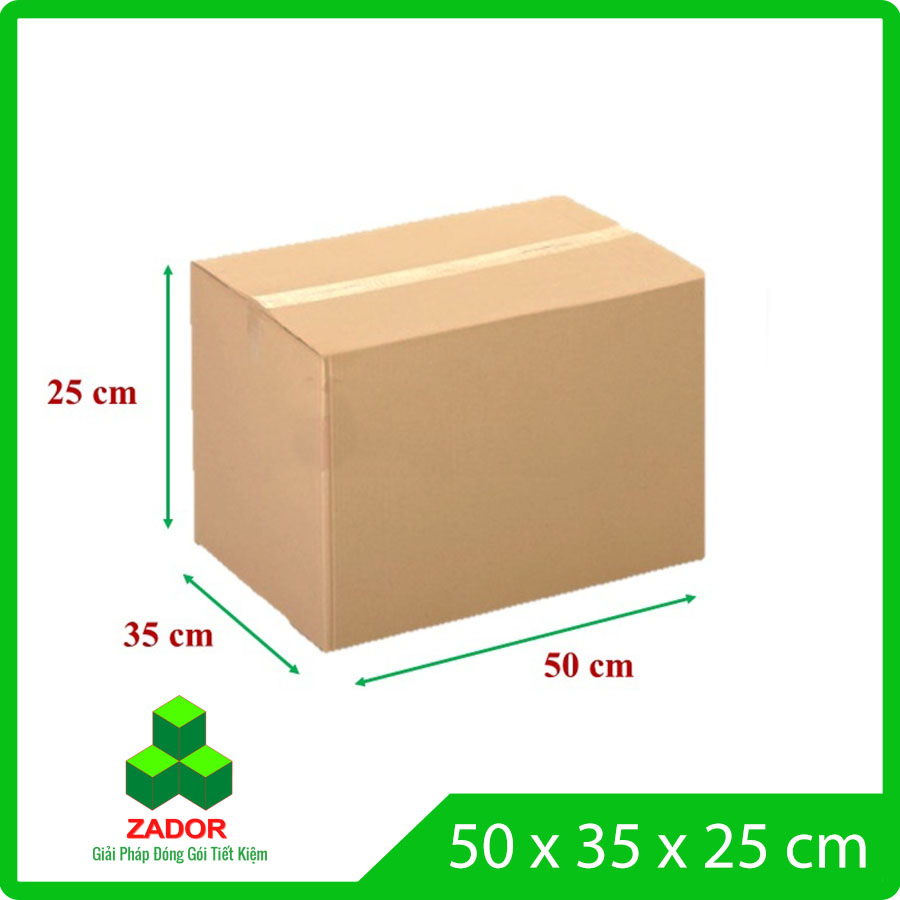 Hộp carton lớn Zador 50x35x25 5 lớp